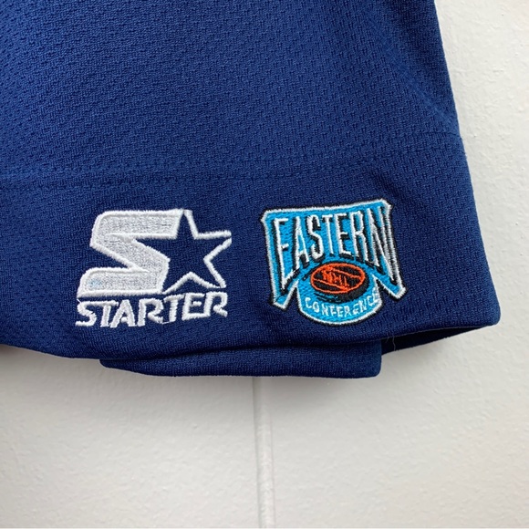 Vintage Starter New York Rangers Retro Hockey Jersey Blue Men’s Large RARE - Picture 6 of 9